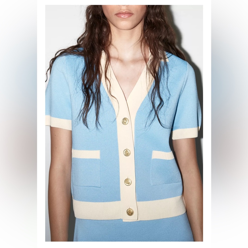Zara short sleeve cardigan - brand new